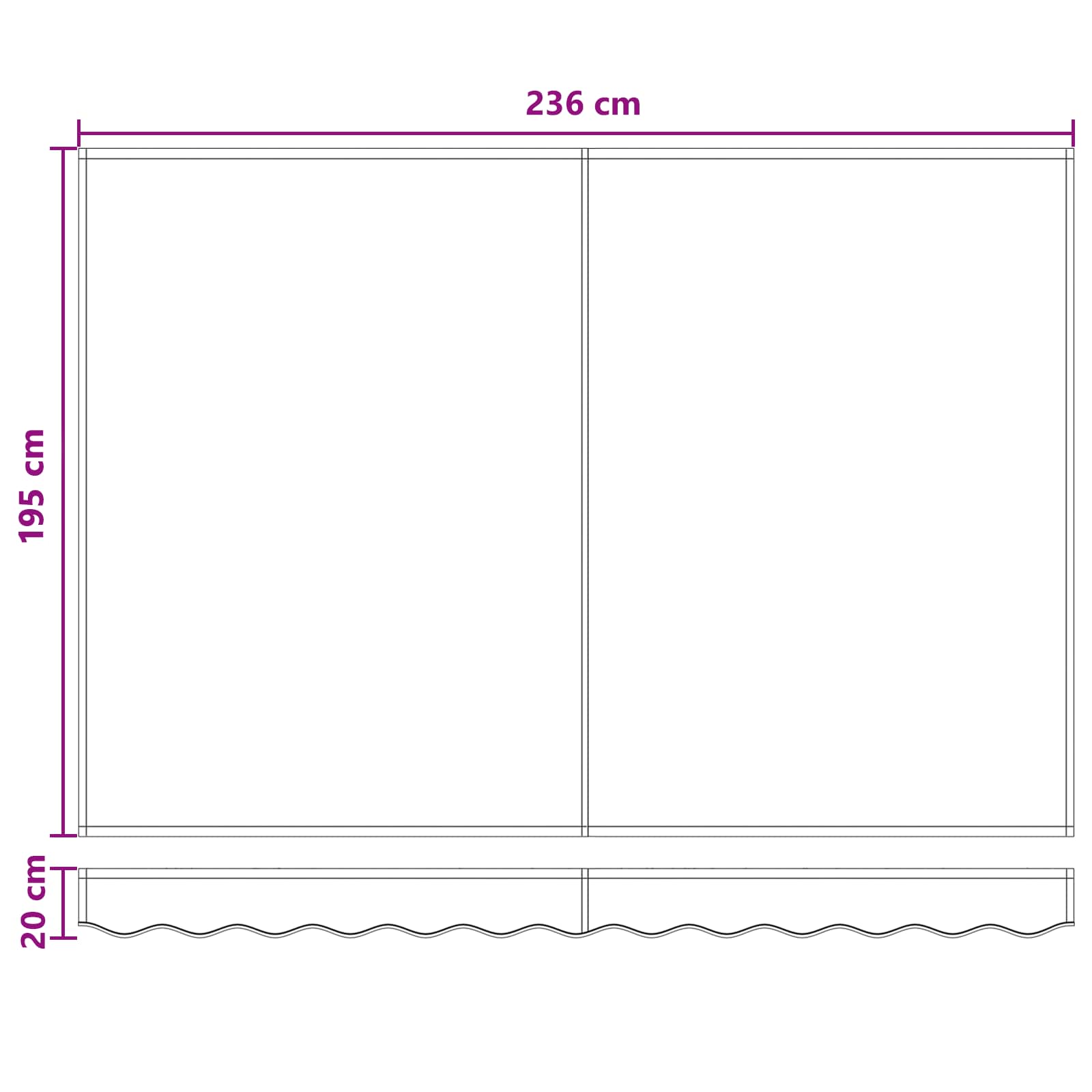Elektrisk Retraktabel Markis Taupe 100% Polyester och Aluminium