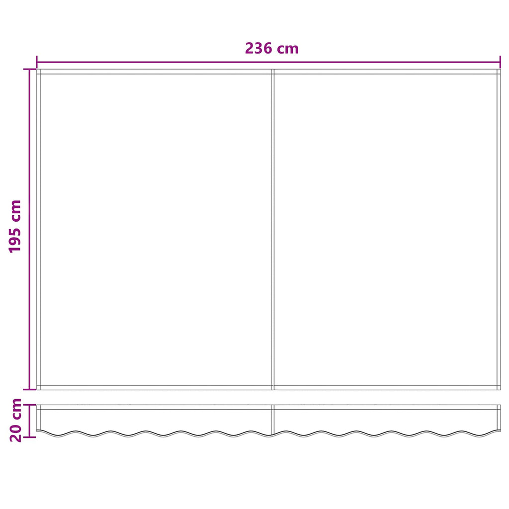 Elektrisk Retraktabel Markis Taupe 100% Polyester och Aluminium