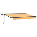 Manuell Markisram med LED-lampor Sand