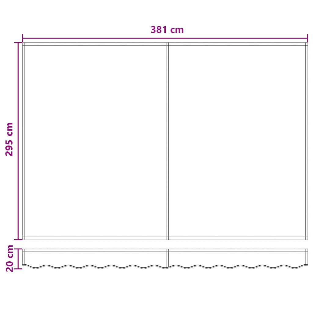 Elektrisk Retraktabel Markis Sand 4 × 3 M