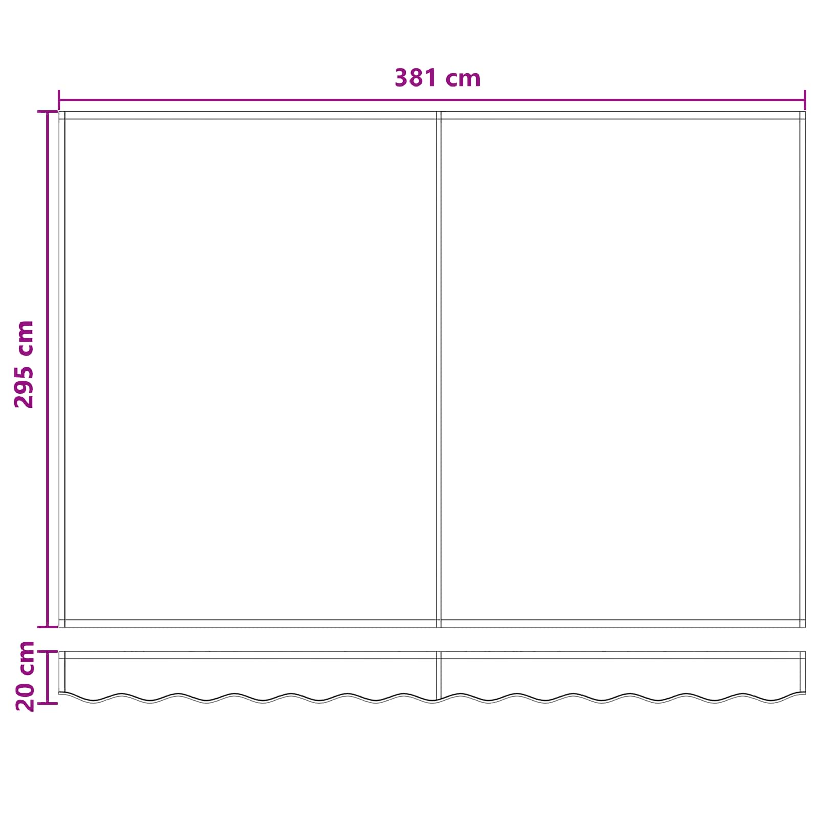 Elektrisk Retraktabel Markis Sand 4 × 3 M