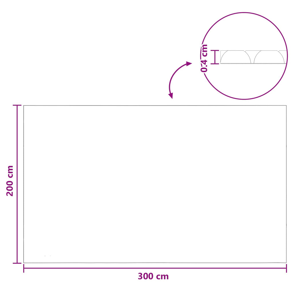Solar Pool Cover Tung Kvalitet 200 μm Fyrkantig