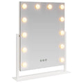Led-Sminkspegel Vit Glas