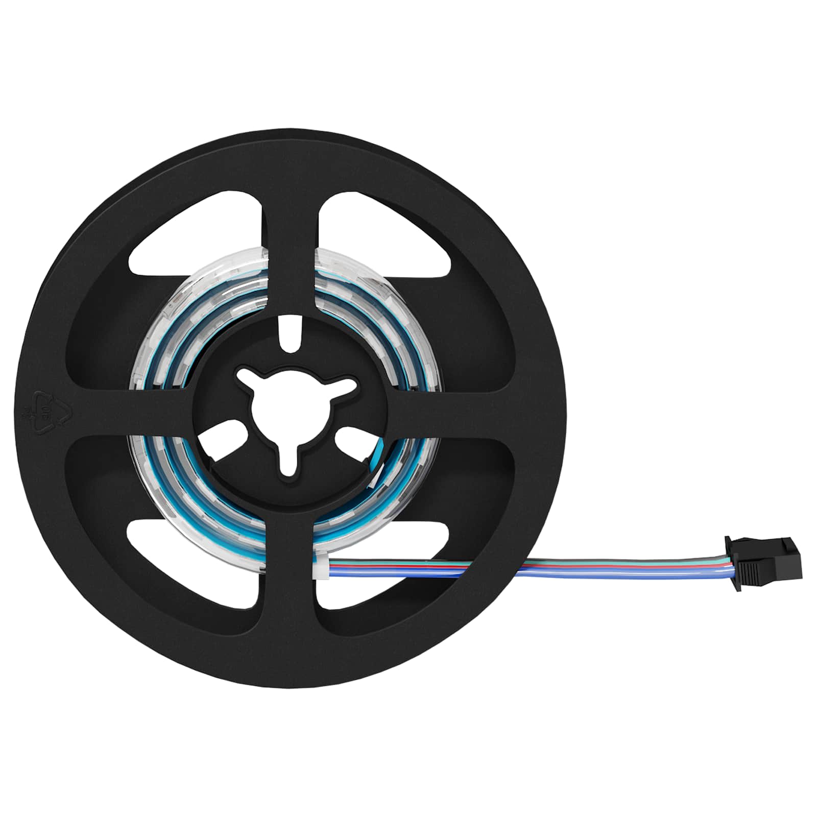 LED Band 2 Pcs Svart och Transparent 400 Mm Koppar och Plast