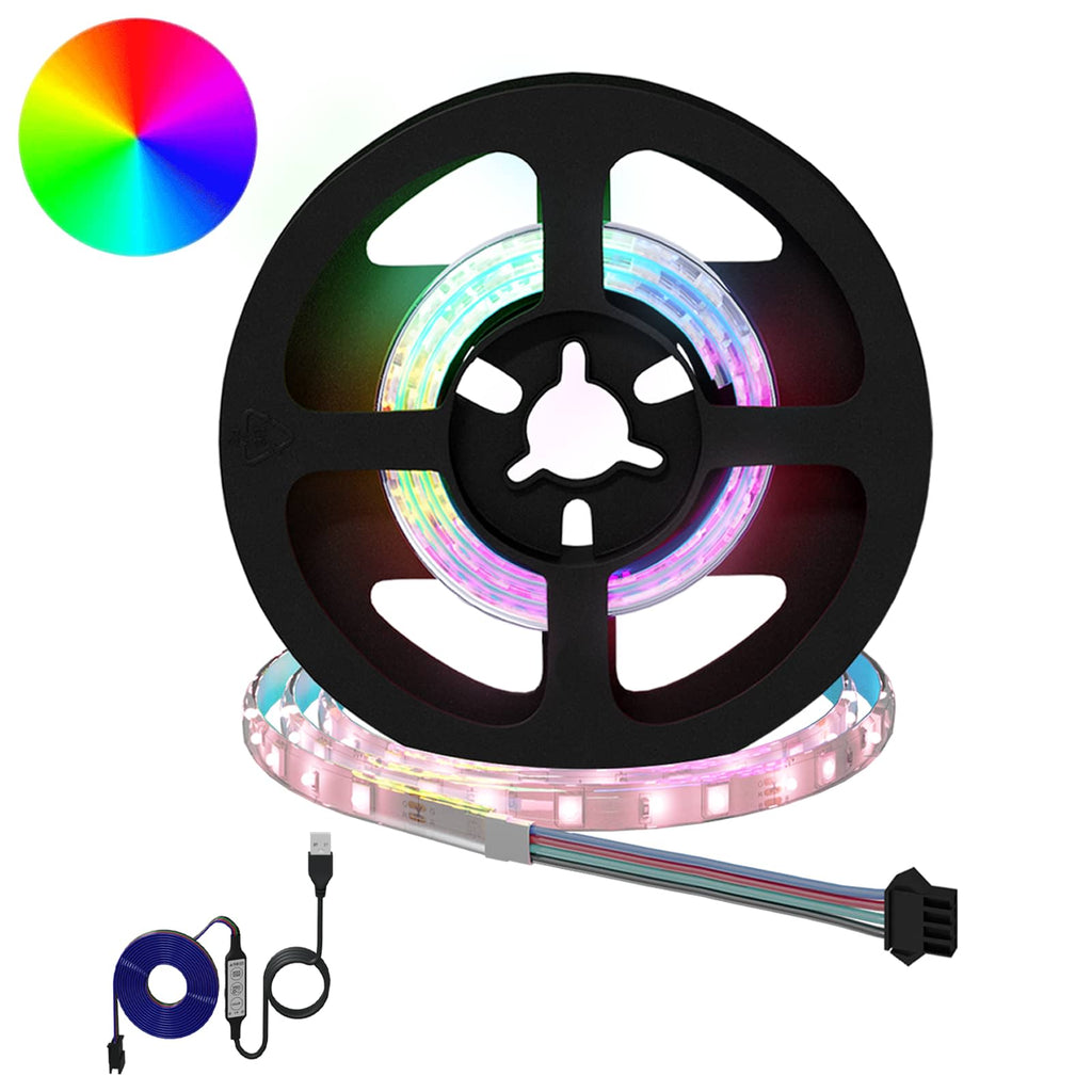 LED Band 2 Pcs Svart och Transparent 450 Mm Koppar och Plast