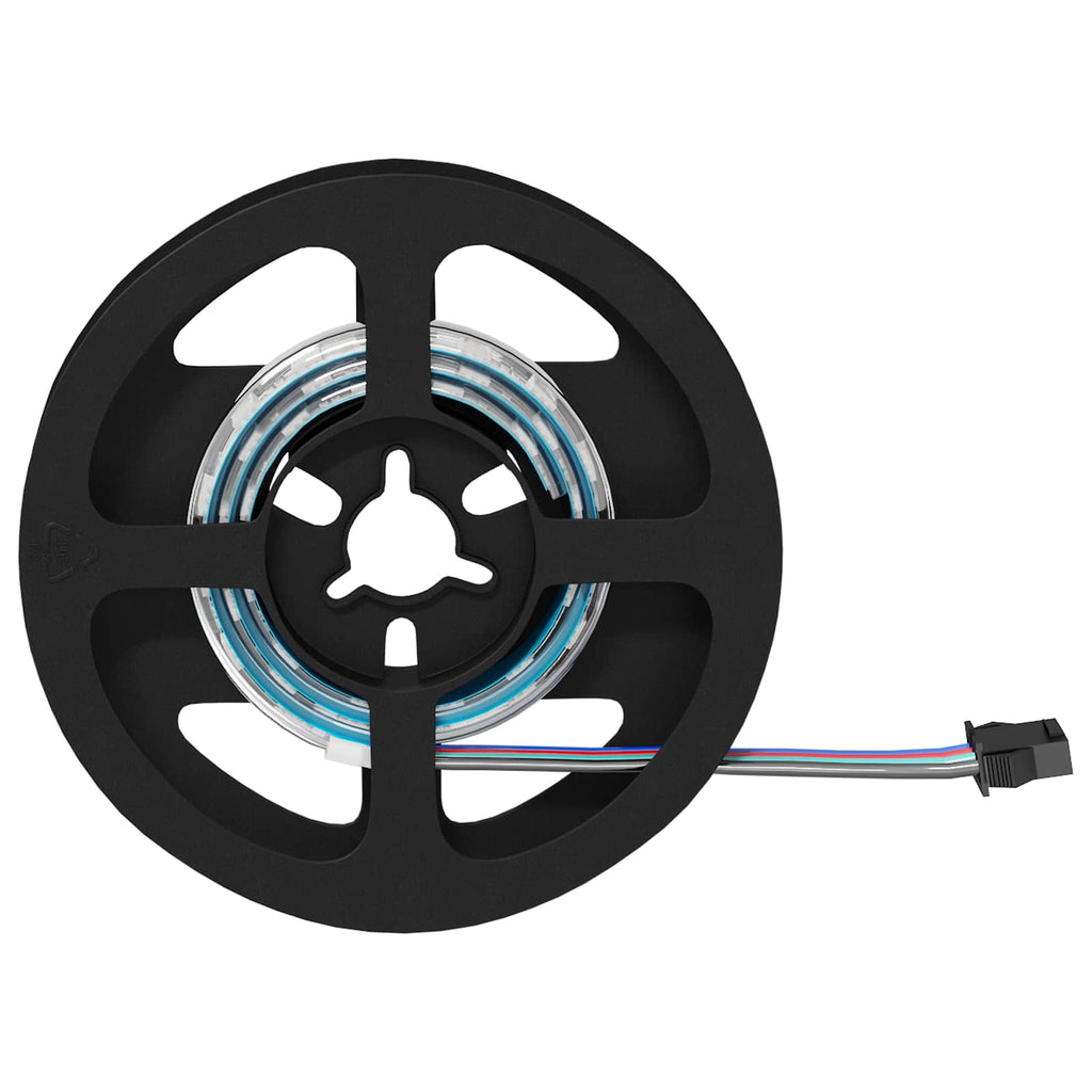 LED Band 2 Pcs Svart och Transparent 450 Mm Koppar och Plast