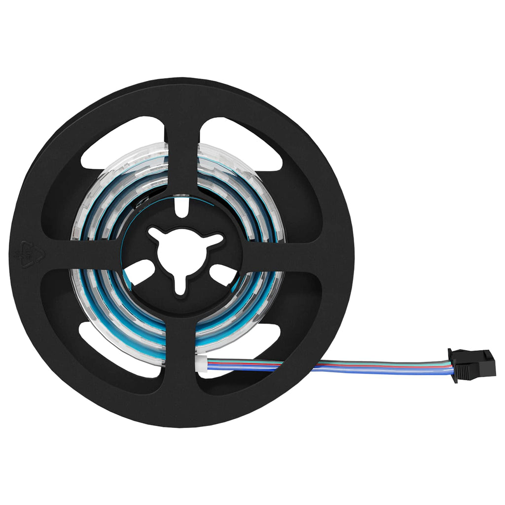 LED Band 2 Pcs Svart och Transparent 550 Mm Koppar och Plast
