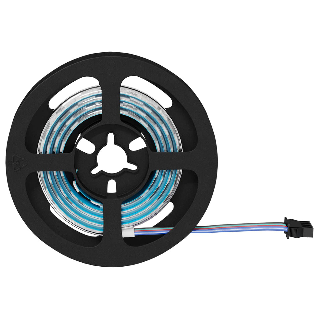 LED Band 2 Pcs Svart och Transparent 750 Mm Koppar och Plast