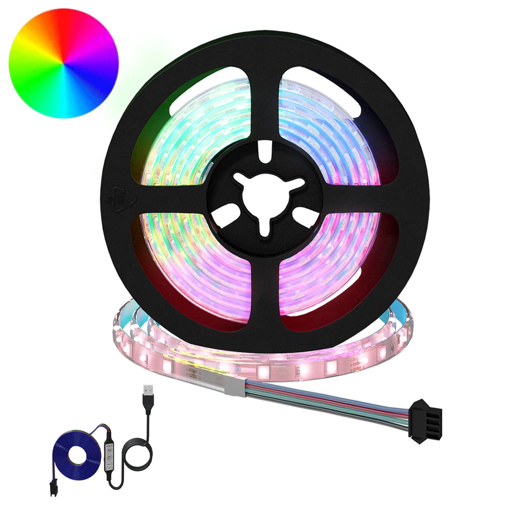 LED Band 2 Pcs Svart och Transparent 1300 Mm Koppar och Plast