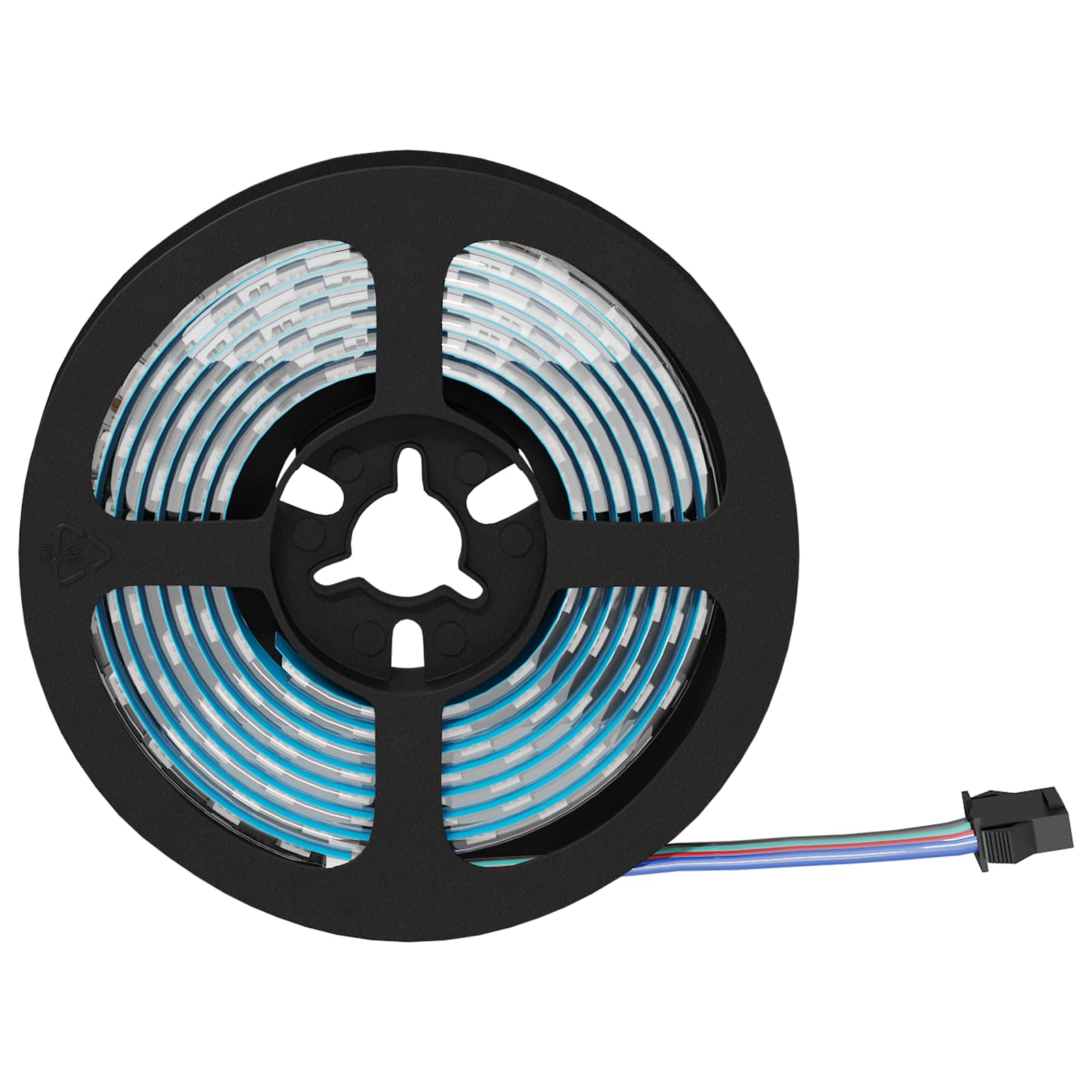 LED Band 2 Pcs Svart och Transparent 1700 Mm Koppar och Plast