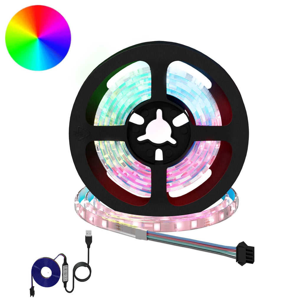 LED Band 2 Pcs Svart och Transparent 1000 Mm Koppar och Plast