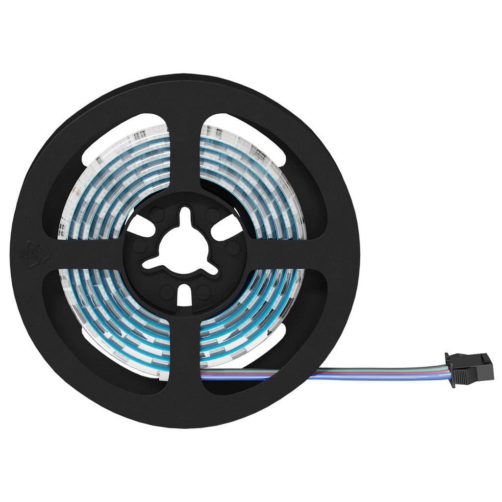 LED Band 2 Pcs Svart och Transparent 1000 Mm Koppar och Plast