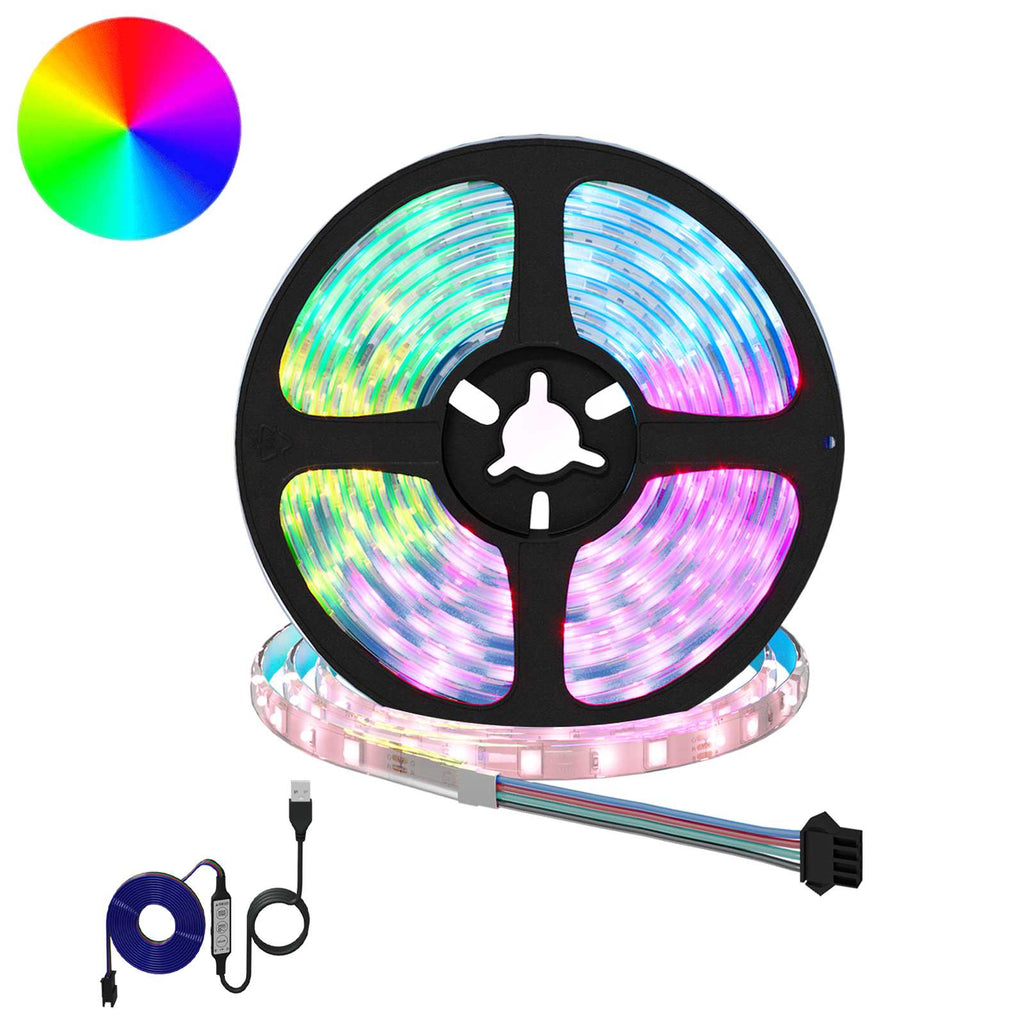 LED Band 2 Pcs Svart och Transparent 4000 Mm Koppar och Plast