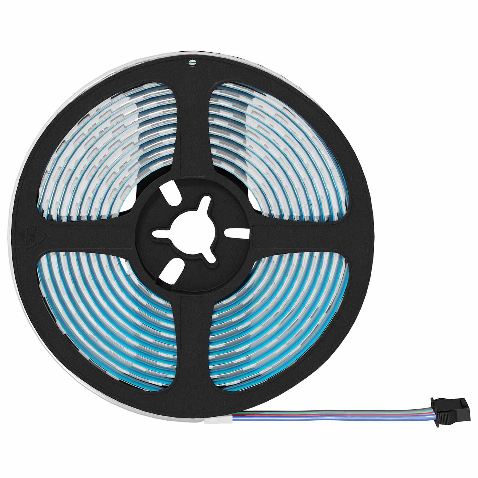 LED Band 2 Pcs Svart och Transparent 4000 Mm Koppar och Plast