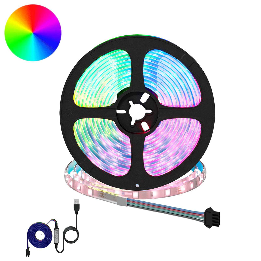 LED Band 2 Pcs Svart och Transparent 4700 Mm Koppar och Plast
