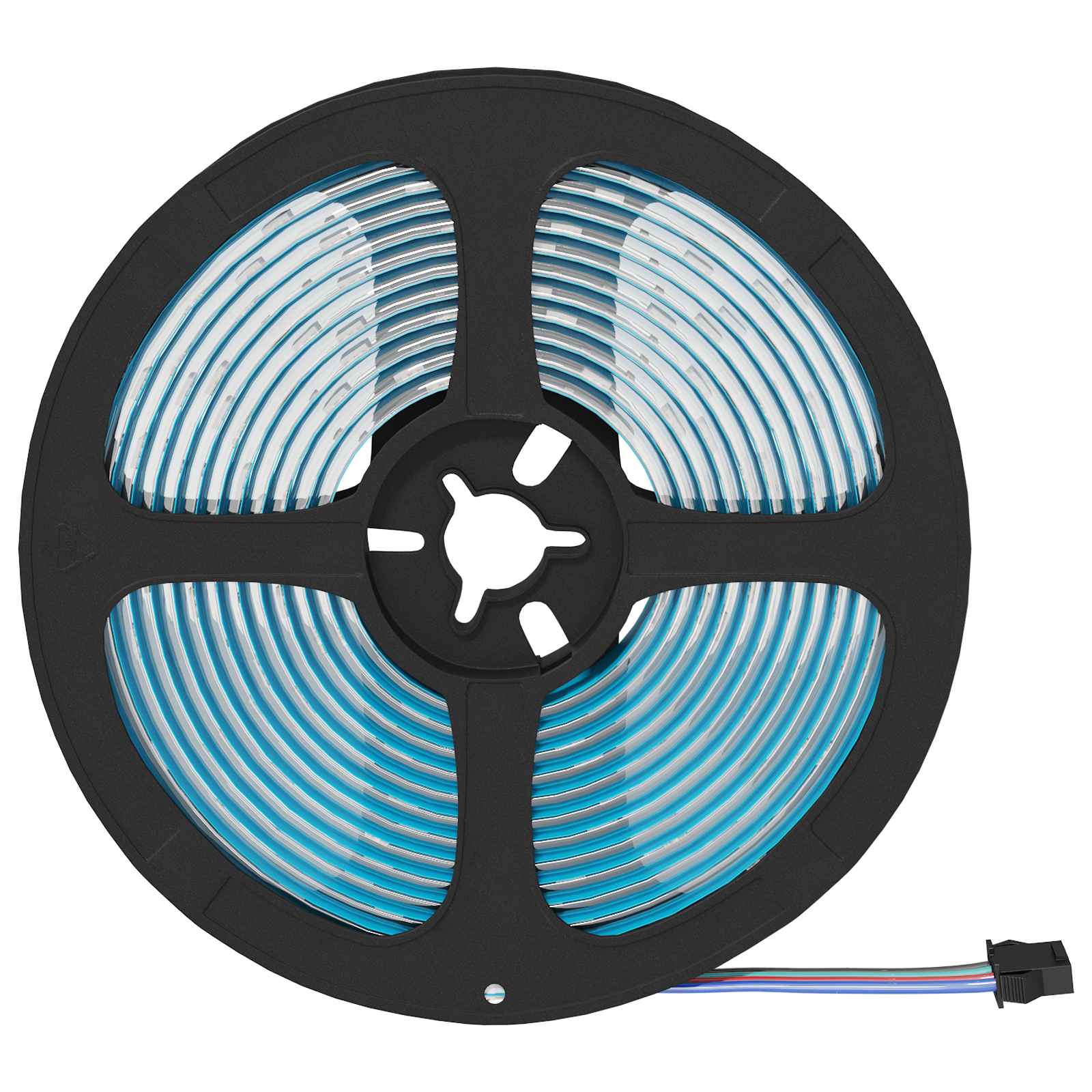 LED Band 2 Pcs Svart och Transparent 5500 Mm Koppar och Plast