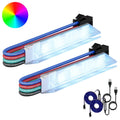 LED Band 2 Pcs Svart och Vitt 1745 Mm Koppar och Plast