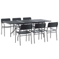 Trädgårdsmöbelset 7 Pcs Antracit Stål
