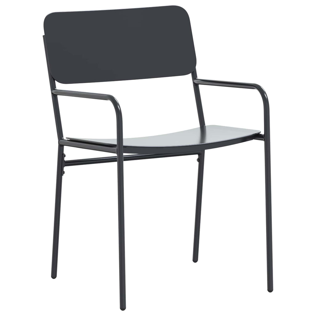 Trädgårdsmöbelset 7 Pcs Antracit Stål