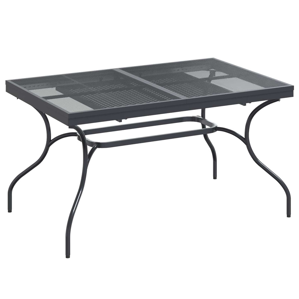 Trädgårdsmöbelset 7 Pcs Antracit Stål