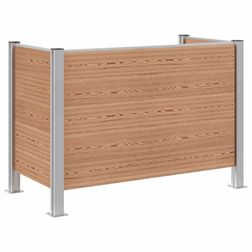 Skräpkorgstaket Aluminium och WPC
