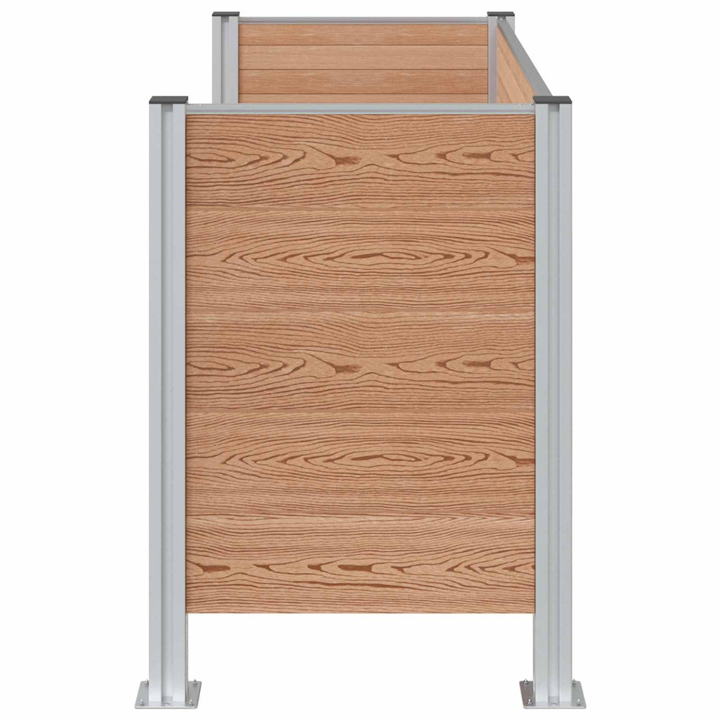 Skräpkorgstaket Aluminium och WPC