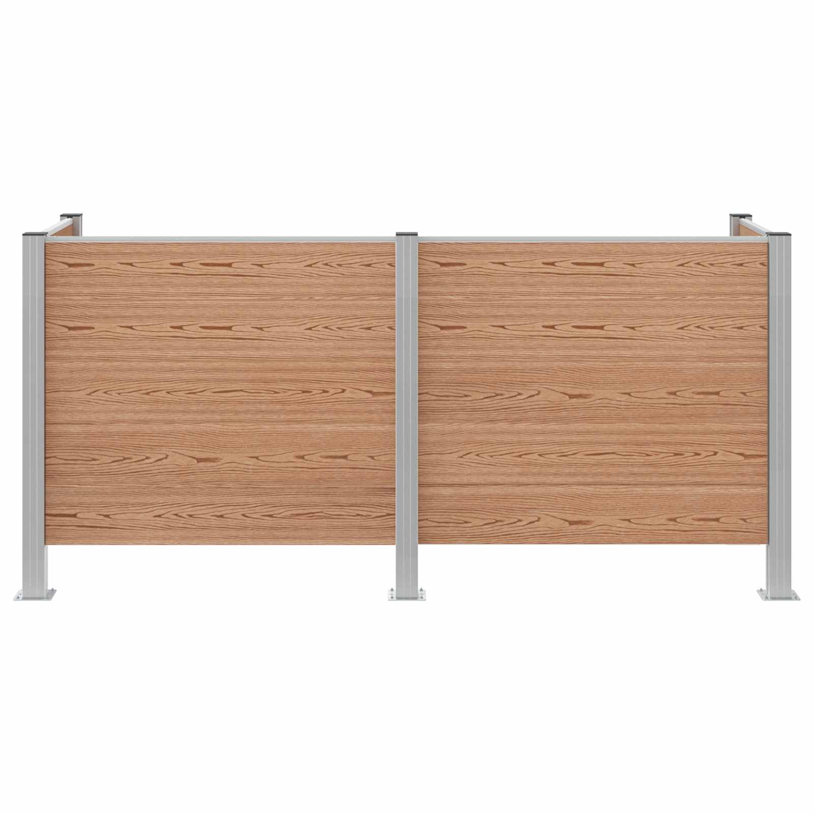 Skräpkorgstaket Aluminium och WPC