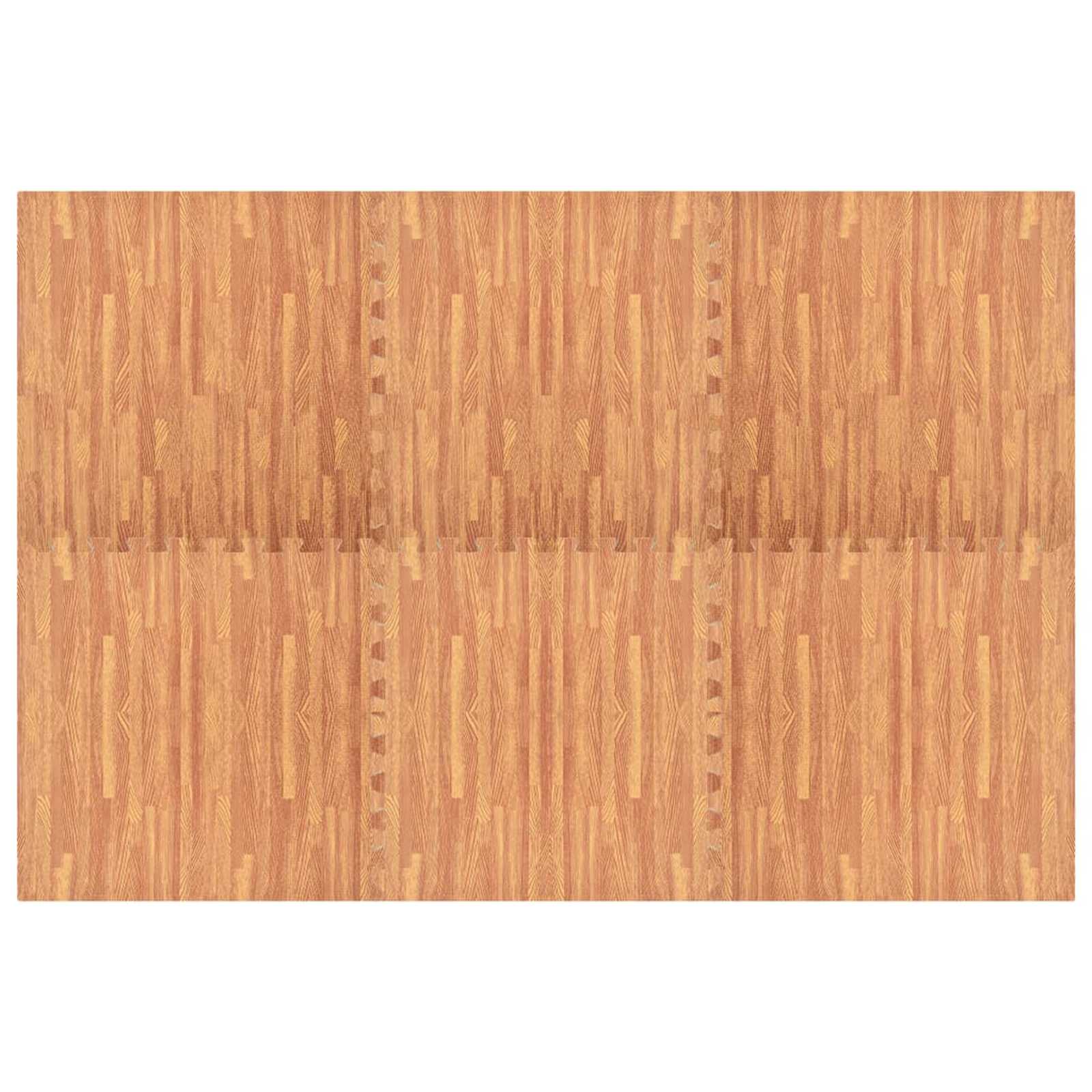 Pool Grundmatta 6 Pcs Trä 4,32 ㎡ EVA-skum