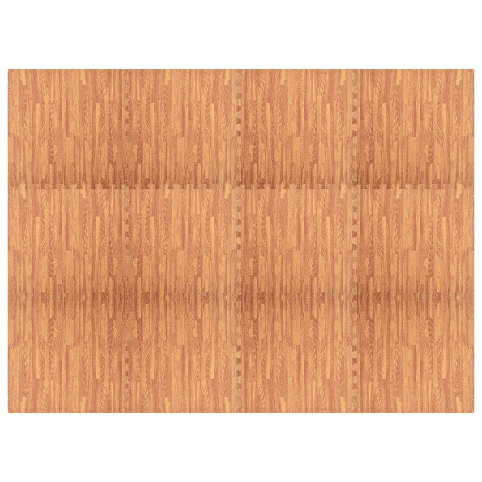 Pool Grundmatta 6 Pcs Trä 4,32 ㎡ EVA-skum