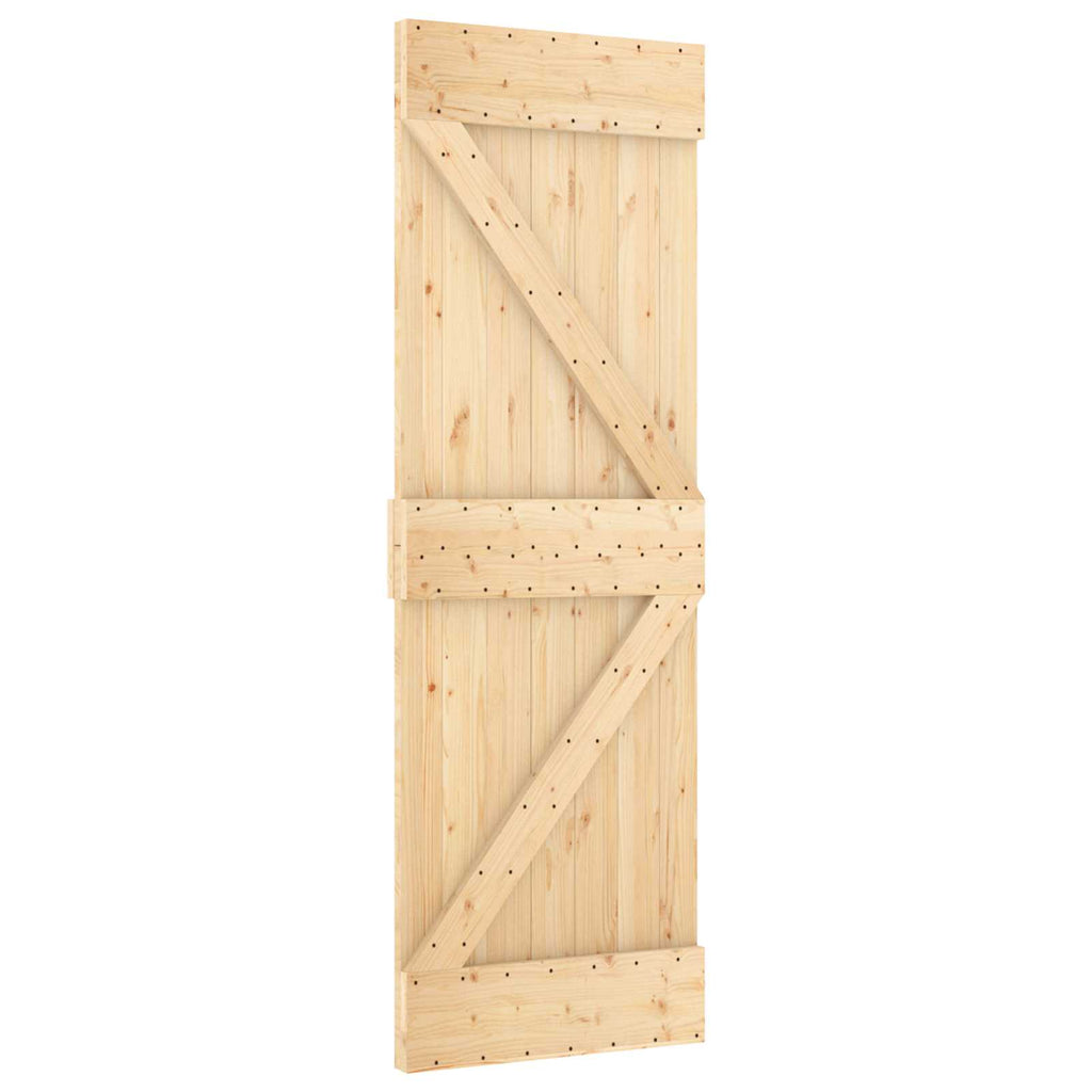 Skjutdörr Narvik (152,5 Cm) Natur Stål