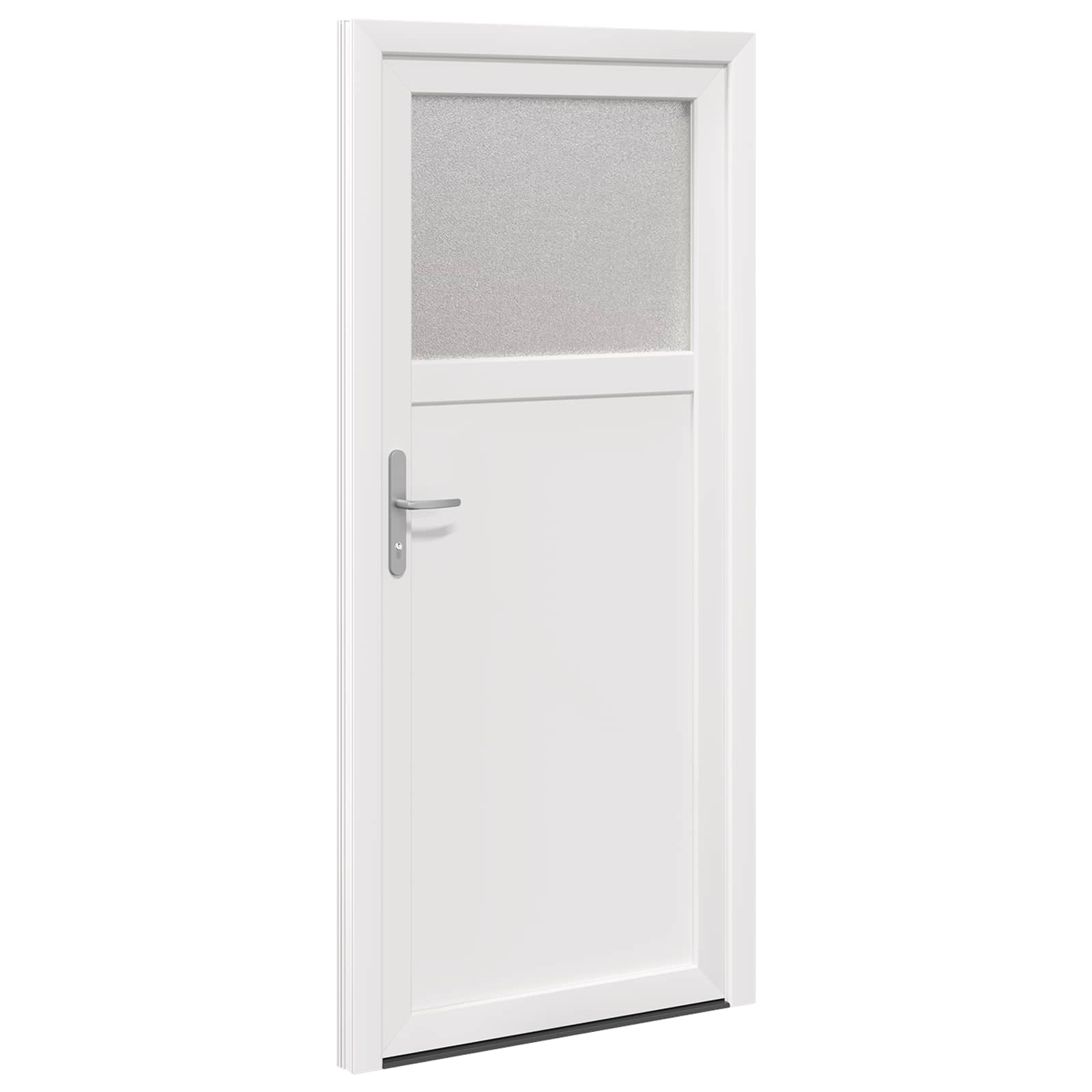 Sidentré Dörr Vit PVC