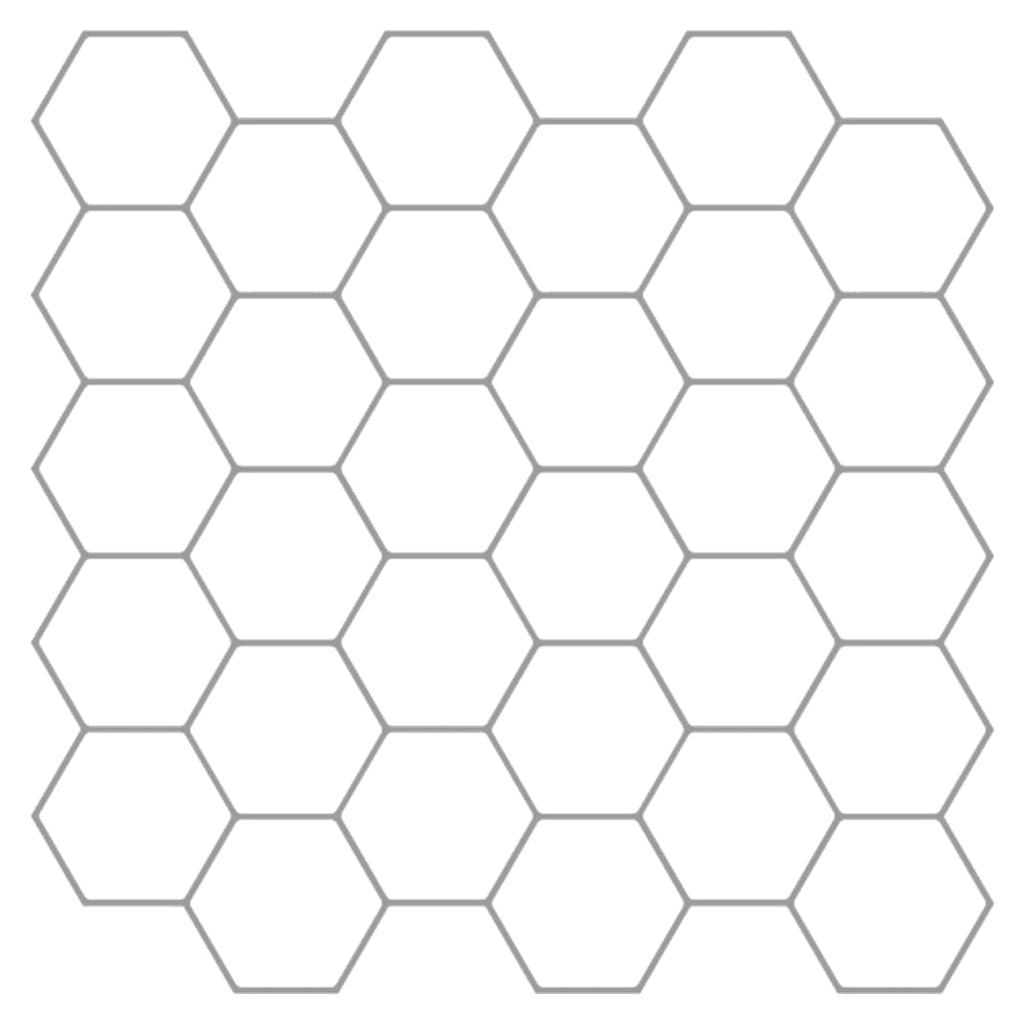 Hexagonplatta Polyuretan och PET