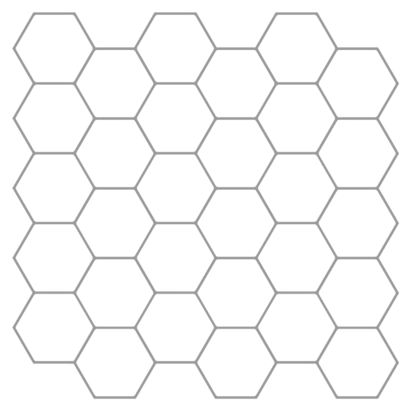 Hexagonplatta Polyuretan och PET