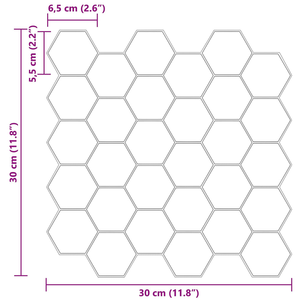 Hexagonplatta Polyuretan och PET